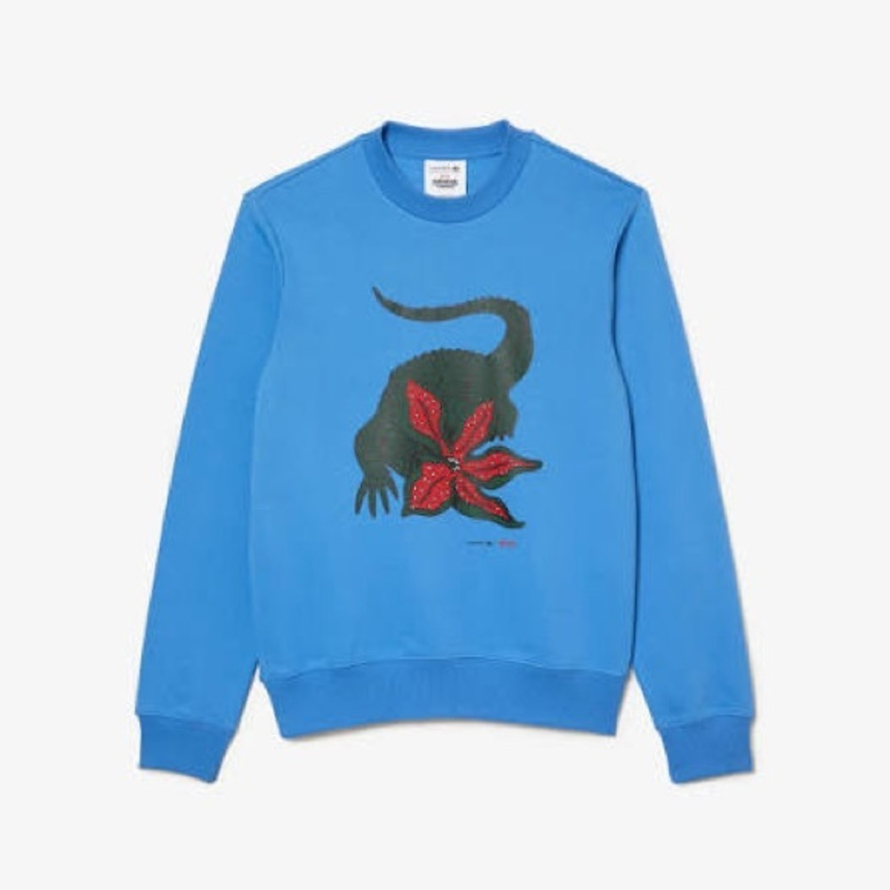 LACOSTE X NETFLIX STRANGER THINGS FLEECE SWEATSHIRT